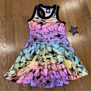 Pixielane Colorful Tie-Dye Racer Back Tank Dress 2T NWT